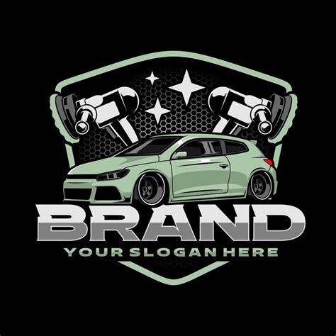 Automotive car detailing logo design | Premium Vector