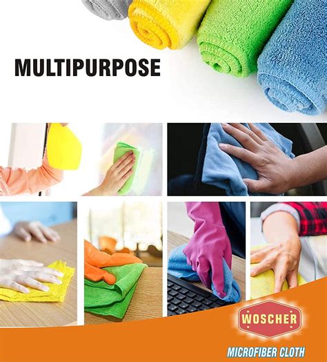 Buy Woscher 350 GSM Microfibre Cloths 40x40 cm Online