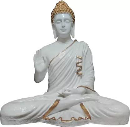 Buy Mayra White Buddha Statue for Home & Garden Decor's Online at Low ...