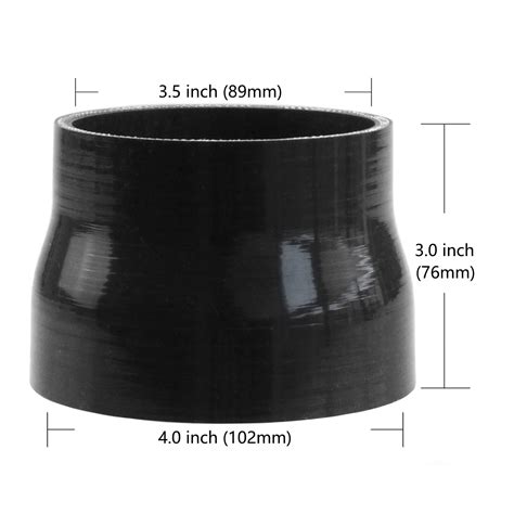 Snapklik.com : Ucreative 4-Ply Straight Coupler Silicone Hose ID 3.5 ...