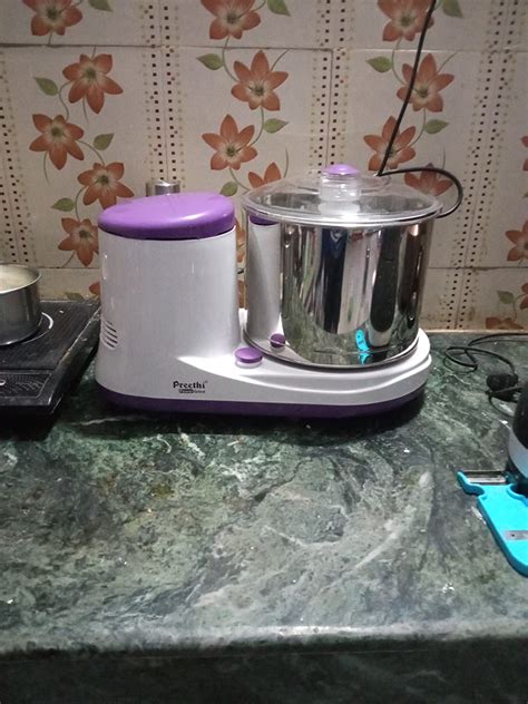 Preethi Power Grind Wet Grinder|150W 2L Stainless Steel Table Top Wet ...