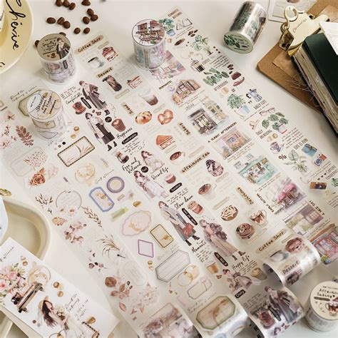 Coffee shops on the corner series journaling PET Tape
