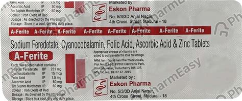 Buy A Ferite Strip Of 10 Tablets Online at Flat 15% OFF | PharmEasy