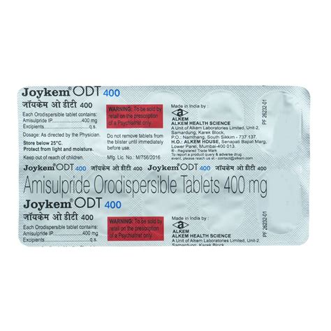 Joykem ODT 400 mg Tablet | Uses, Side Effects, Price | Apollo Pharmacy