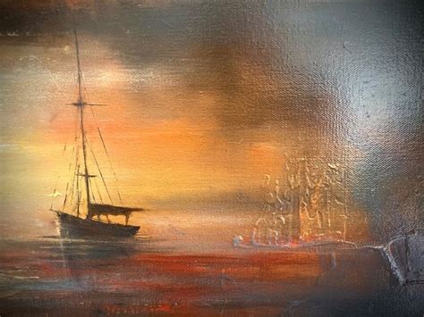 Pintura al óleo de gran paisaje original en lienzo | Etsy | Pintura al ...