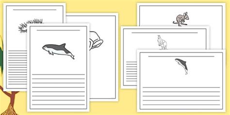 The Kangaroo and the Porpoise Writing Frames Pack - Twinkl