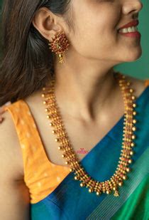 Myraa- Gold lookalike Kemp Bridal Haram Set – Kattam