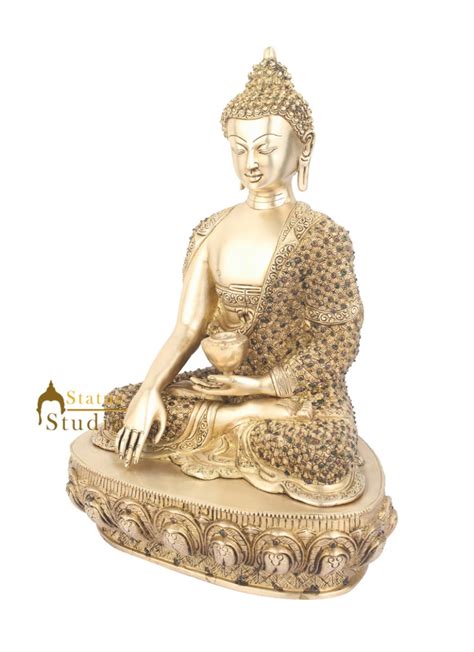 Indian Exclusive Brass Lord Buddha Sitting Masterpiece Décor For Sale ...