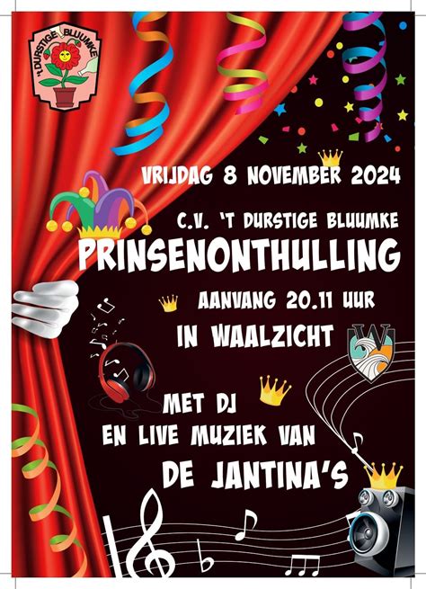prinsenonthulling Lent, Waalzicht, Oosterhout, 8 November 2024 | AllEvents