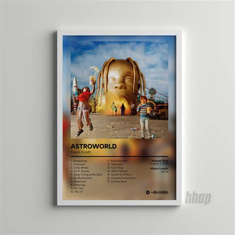 Travis - Astroworld - Album Cover Poster - sold by Azure Constitutional ...