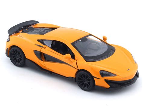 McLaren 600LT orange 1:32 RMZ City 5 inch pullback diecast scale model ...