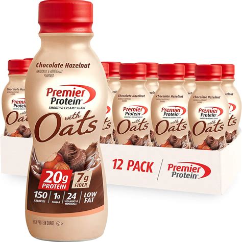 Buy Premier Protein Shake with Oats, Chocolate Hazelnut, 20g Protein ...