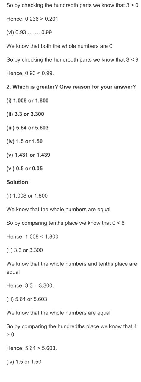 RD Sharma Class 6 Maths Chapter 7 Decimals Exercise 7.5 Solutions - RD ...