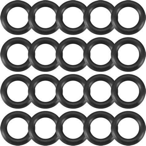 Uxcell Rubber O Shaped Rings Oil Seal Gasket Washer (10 Piece), Black ...