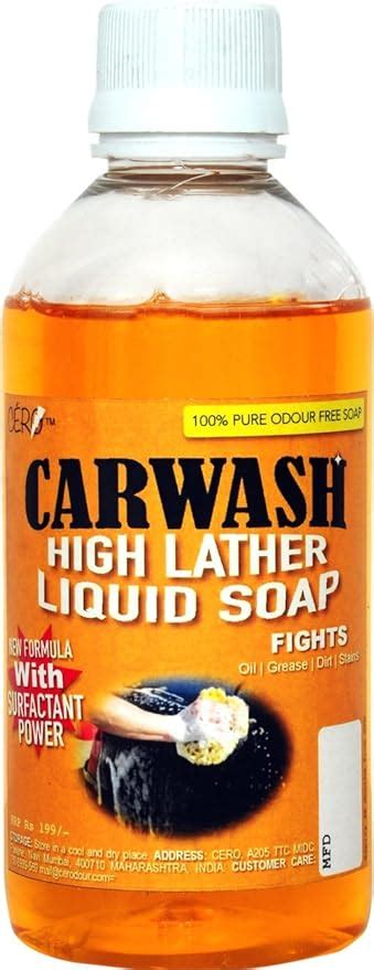 CERO Carwash High Foam Liquid Soap 100% Odour Free Soap (200ml ...