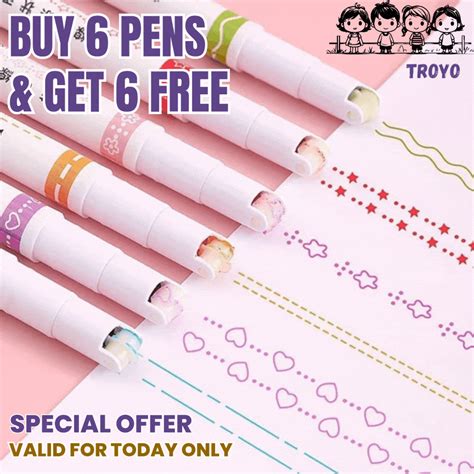 Stylish Color Pens Highlighters ( BUY 6 PENS & GET 6 FREE ) 🤩 – Troyo