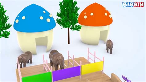 Мультик для детей про животных и краски! Learn Colors with Elephant for ...