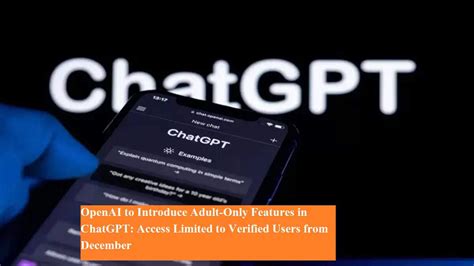 OpenAI to Introduce Adult-Only Features in ChatGPT: Access Limited to ...