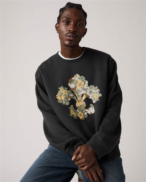 Sweat-shirt Col Rond Levi's® X Denim Tears - Noir | Levi's® FR