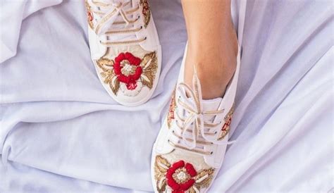 Shop For Beautiful Sneakers With A Ethinic Twist From The Saree ...