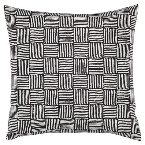 Buy Stone & Beam Modern Cross-Hatch Print Pillow, 17" x 17", Black and ...