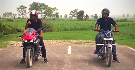 How SLOW can a Royal Enfield Bullet 350 be? Watch it in this drag with ...