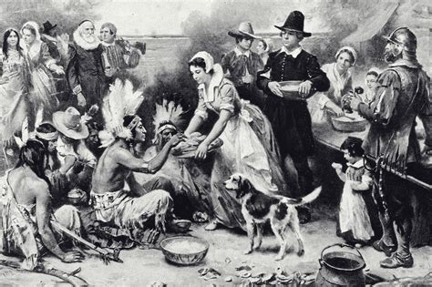 First Thanksgiving Feast