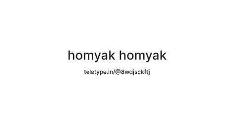 homyak homyak — Teletype