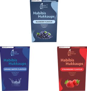 Habibis hukkaups Herbal Flavour Blueberry+Spring Water+Strawberry ...
