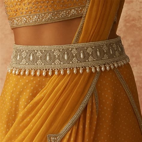 waist belt for sarees, pearl waist belt, bridal belts online – modarta