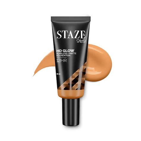 Staze HD Glow - Longwear Foundation- 333C Amber – Staze Beauty
