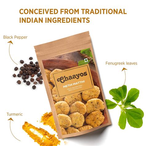 Chaayos Methi Mathri (150g Pack) | Chai Time Snacks | Ready to Eat ...
