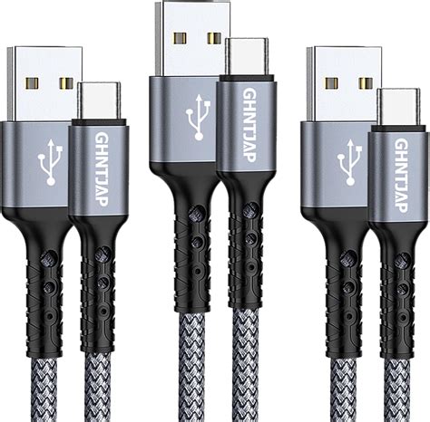 GHNTJAP USB to USB C Cable 1M,3 Pack,USB A to USB C Charger Cord,USB ...