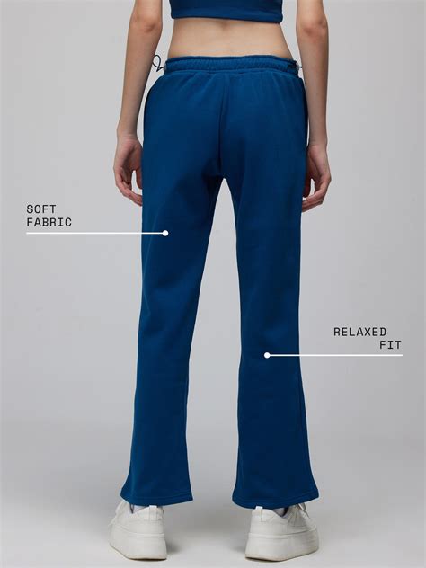 Blue Relaxed Wide Leg Pants – CAVA Athleisure Pvt Ltd