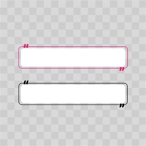 Quote Box Rectangle PNG Image With Transparent Background