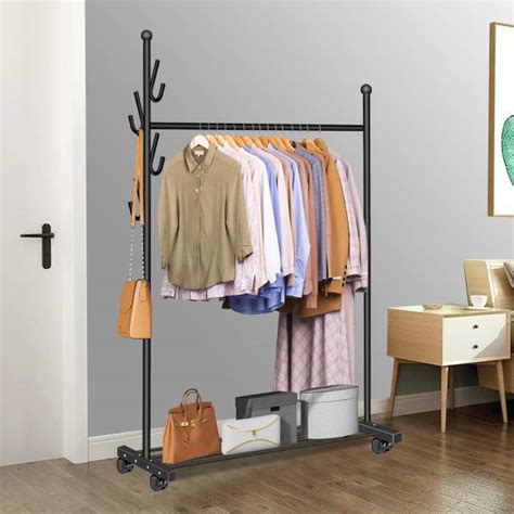 ADA Aluminium Floor Cloth Dryer Stand Metal Garment Rack with Shoe Rack ...