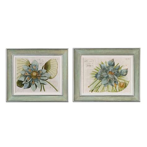 Set of 2 Blue Lotus Prints | Ballard Designs