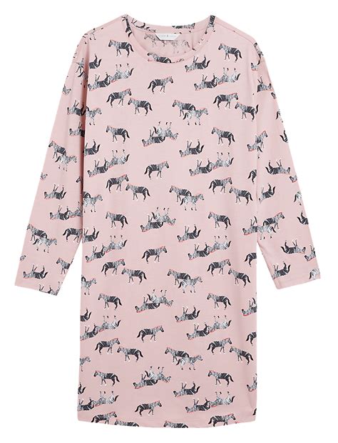 Buy Pure Cotton Zebra Nightdress at Marks & Spencer