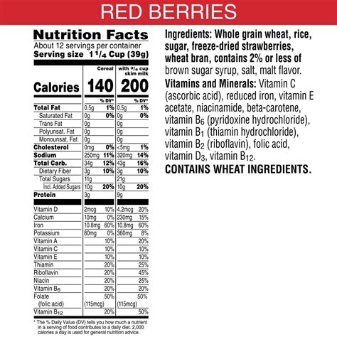 Special K Strawberry Cereal Nutrition Information | Besto Blog