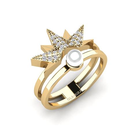 Order GLAMIRA Ring Zawty in Round cut 14ct Yellow Gold Lab Grown ...