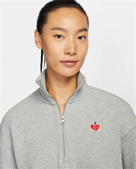 Nike Sportswear Phoenix Fleece Women's 1/4-Zip Cropped Sweatshirt. Nike PH