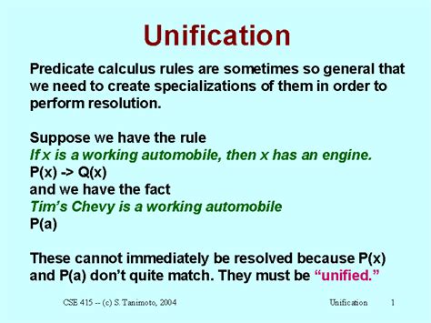 Image result for Unification Proof Example