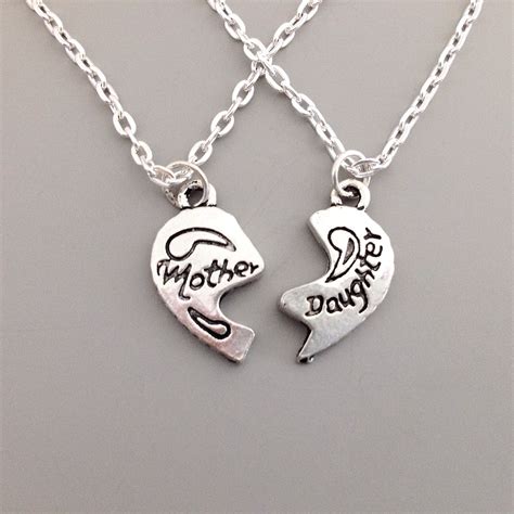 Mother Daughter Set Necklaces Matching Necklaces Symbolic
