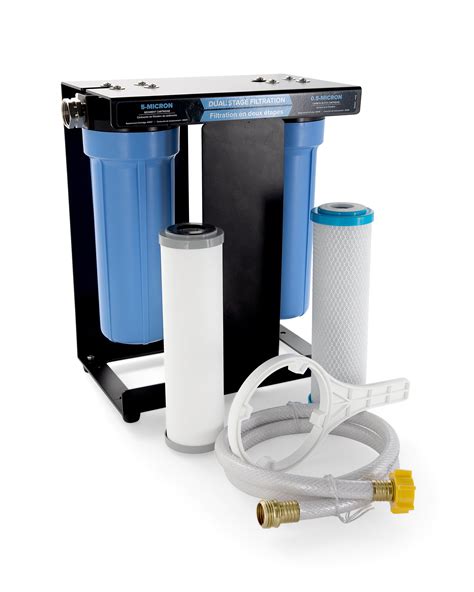 Camco EVO X2 Dual Stage Premium RV Water Filter Kit | Features a First ...