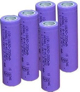 Hongli rgeab"Lithium Rechale 3.7 Volt 18650(2000mAh) 5 set " Battery ...