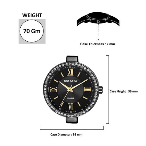 BENLING BL-1023 Long Lasting Plating Stainless Steel Analog Watch For ...