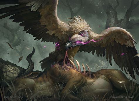 scary vulture drawing