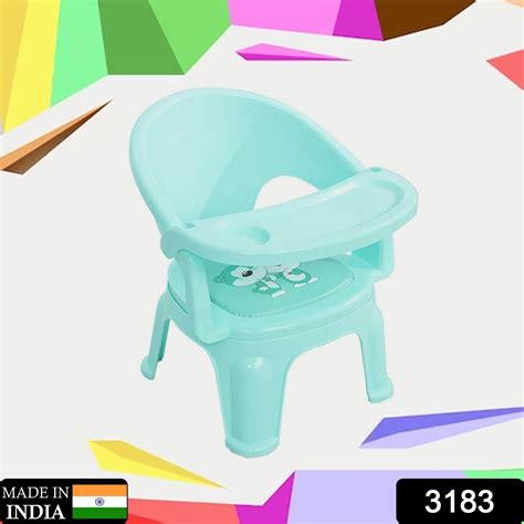 Baby Chair, with Tray Strong and Durable Plastic Chair for Kids/Plasti ...