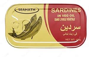 Seahath - Sardines in Vegetable Oil, 125g (RED) (Pack of 18) : Amazon ...