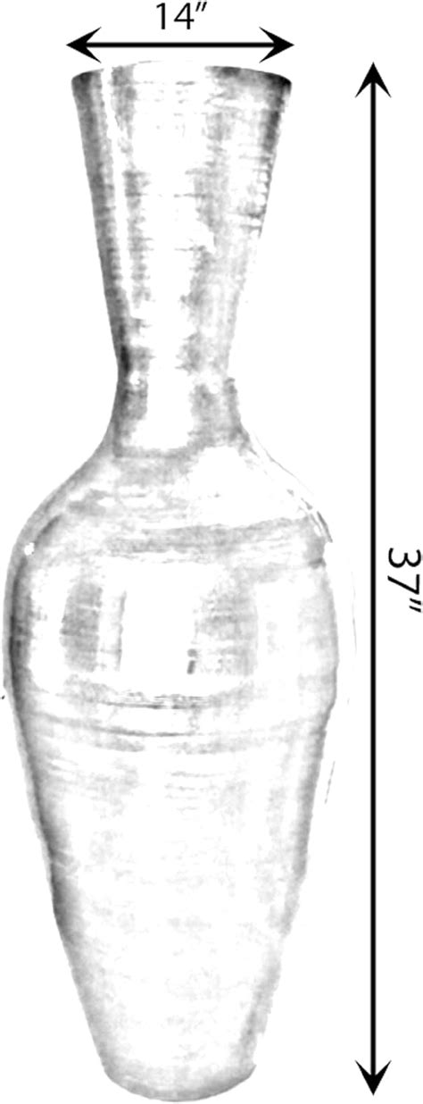 Buy Uniquewise Tall Floor Vase, 37 Inch Bamboo Vase, Modern Gold Vase ...